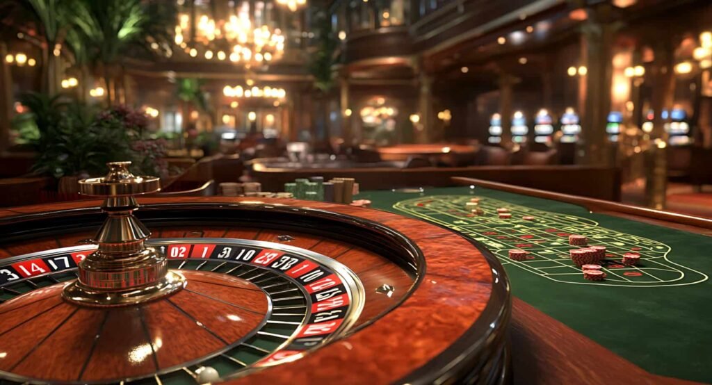 Roulette wheel showing apa itu rolet in action